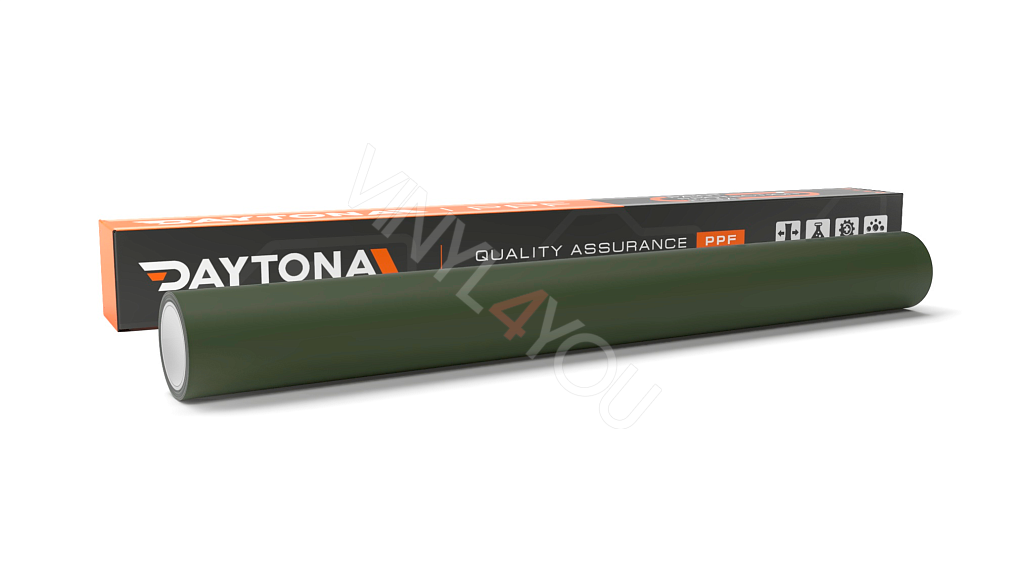 Сатиновая полиуретановая пленка Оливковая DAYTONA PPF S200 Satin Army Green