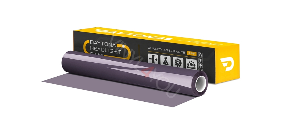Полиуретан для фар тонирующий DAYTONA S100 черный с фиолетовым 60 см